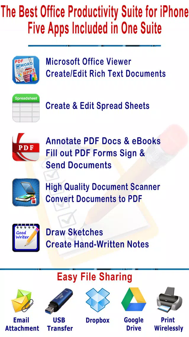 myOffice - Microsoft Office Edition, Office Viewer, Word Processor and PDF Maker Screenshots