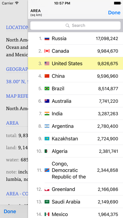 WorldABC — The CIA World FactBook Screenshots
