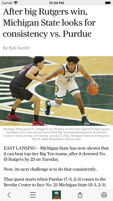 Spartans Basketball News Screenshots
