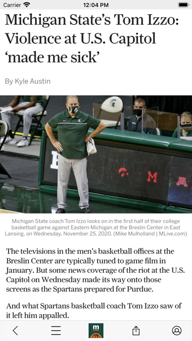 Spartans Basketball News Screenshots