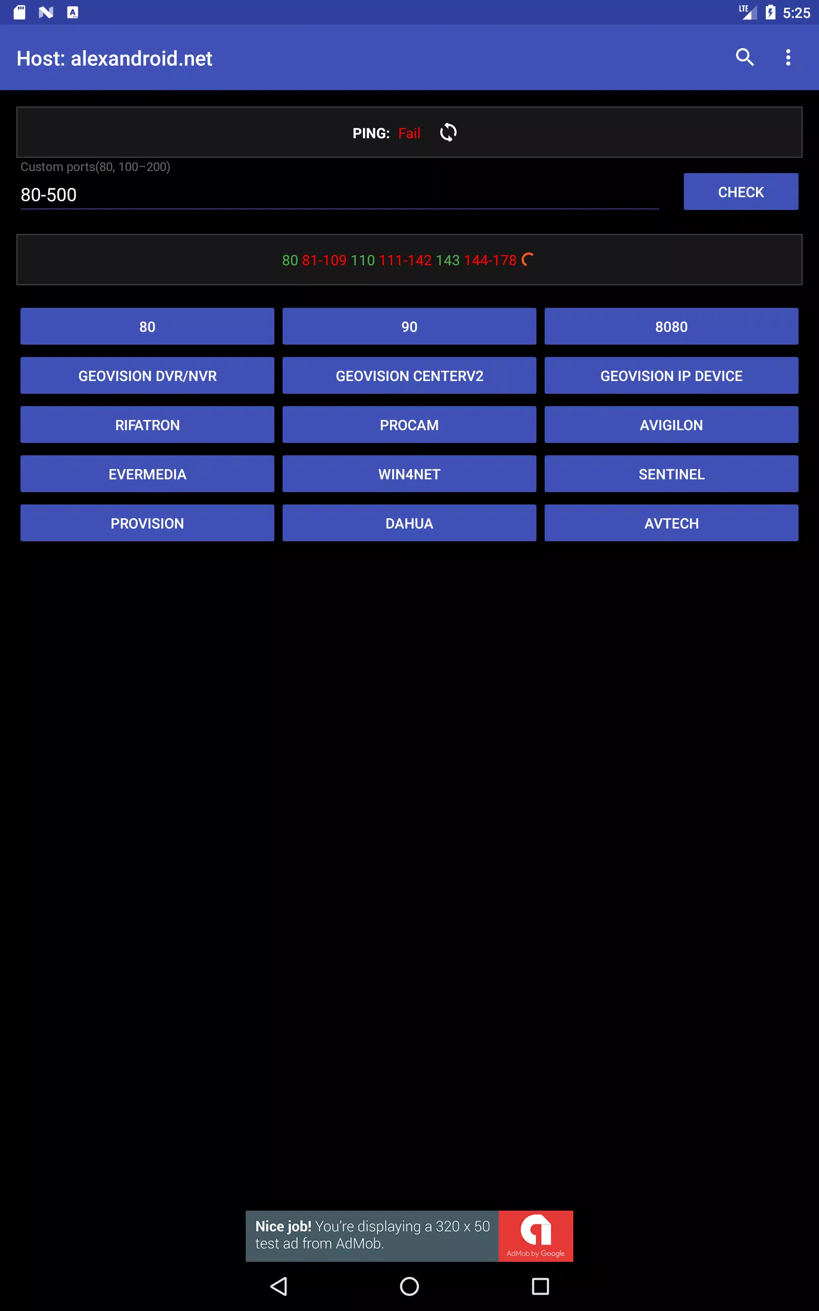 CCTV Port Scanner Screenshots
