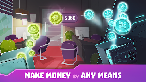 Hacker or Dev Tycoon? Tap Sim Screenshots