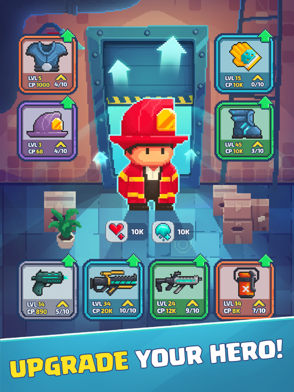 Firefighter: pixel shooter iPad Screenshots