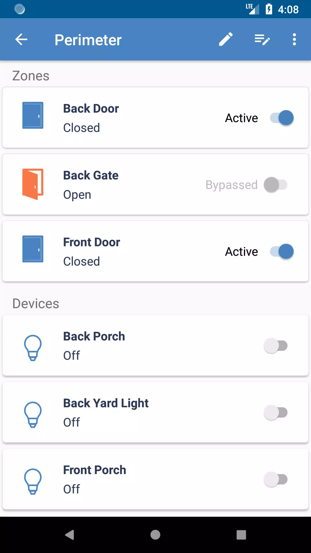 Alula Security Screenshots