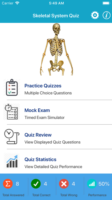Skeletal System Quizzes Screenshots