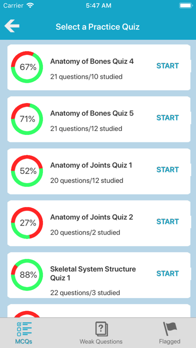 Skeletal System Quizzes Screenshots