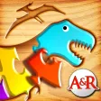 My First Wood Puzzles: Dinosaurs - A Free Kid Puzzle Game for Learning Alphabet - Perfect App for Kids and Toddlers!