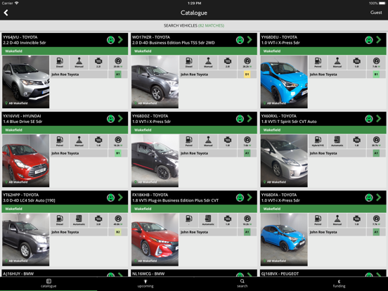Aston Barclay Trade Auction iPad Screenshots
