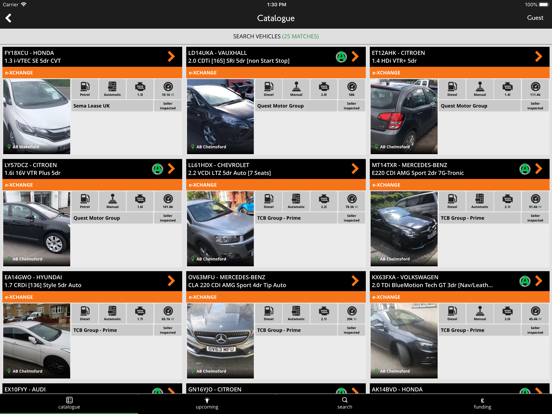 Aston Barclay Trade Auction iPad Screenshots