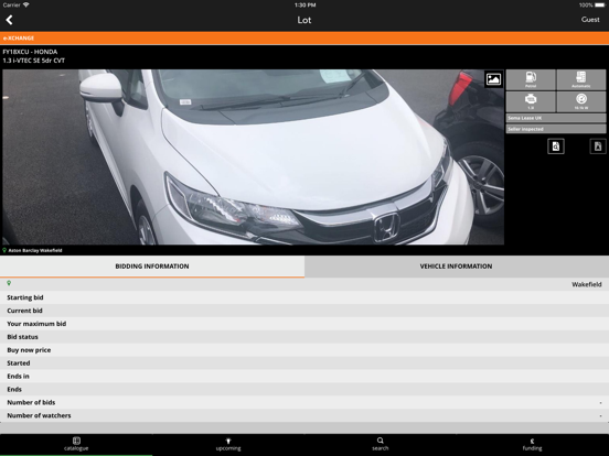Aston Barclay Trade Auction iPad Screenshots