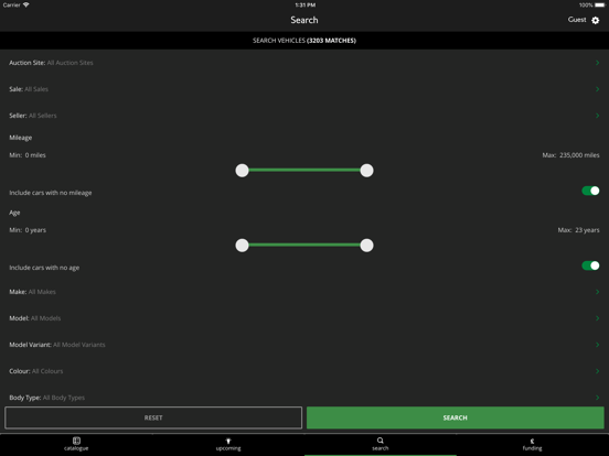 Aston Barclay Trade Auction iPad Screenshots