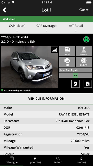 Aston Barclay Trade Auction Screenshots