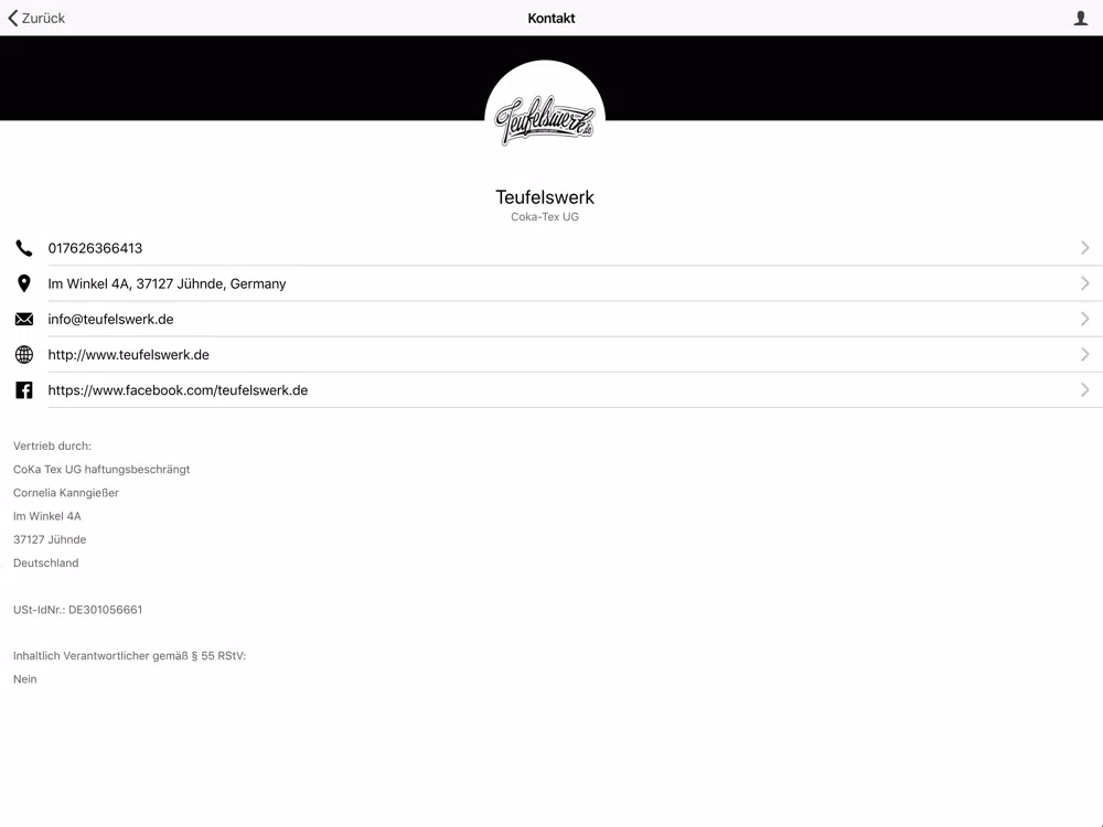 Teufelswerk iPad स्क्रीनशॉट