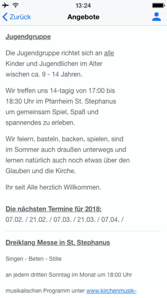 Pfarrei Papst Johannes - KKPJ Screenshots