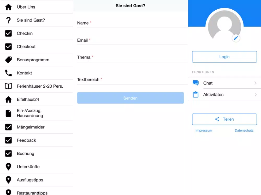 Eifelhaus24 iPad Ekran Görüntüleri