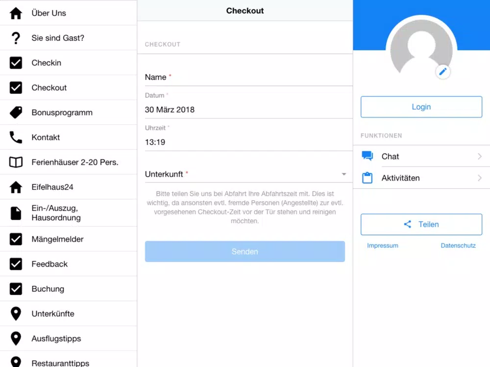 Eifelhaus24 iPad Ekran Görüntüleri