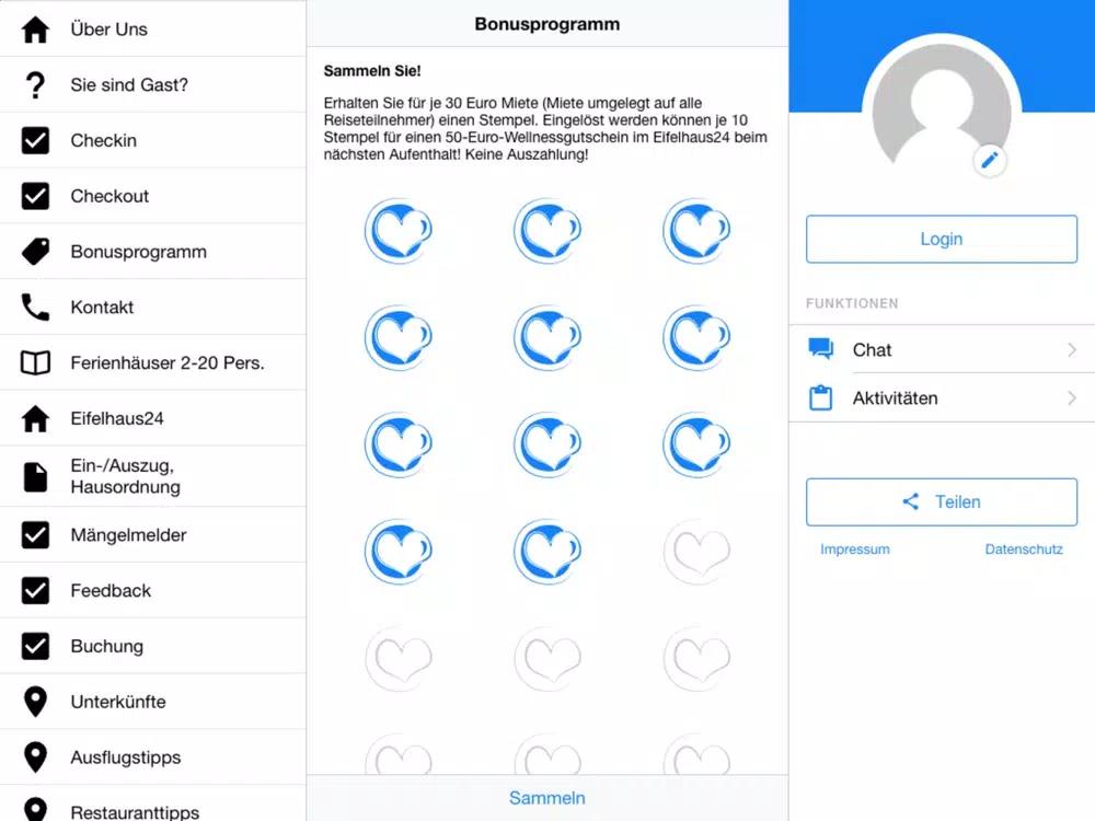 Eifelhaus24 iPad Ekran Görüntüleri
