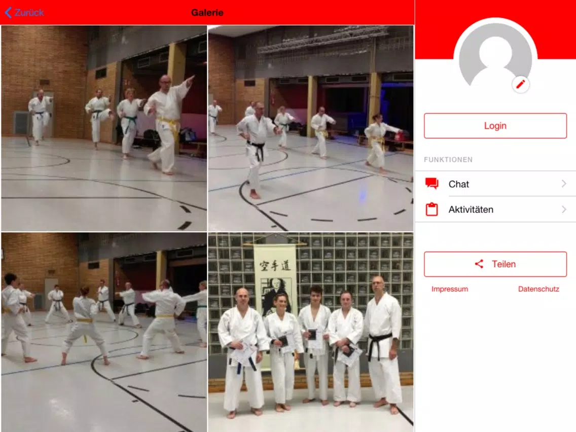 Ảnh chụp màn hình của Karate-Dojo Heiwa Kerpen e.V. iPad