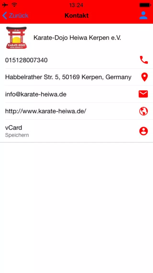 Ảnh chụp màn hình của Karate-Dojo Heiwa Kerpen e.V.