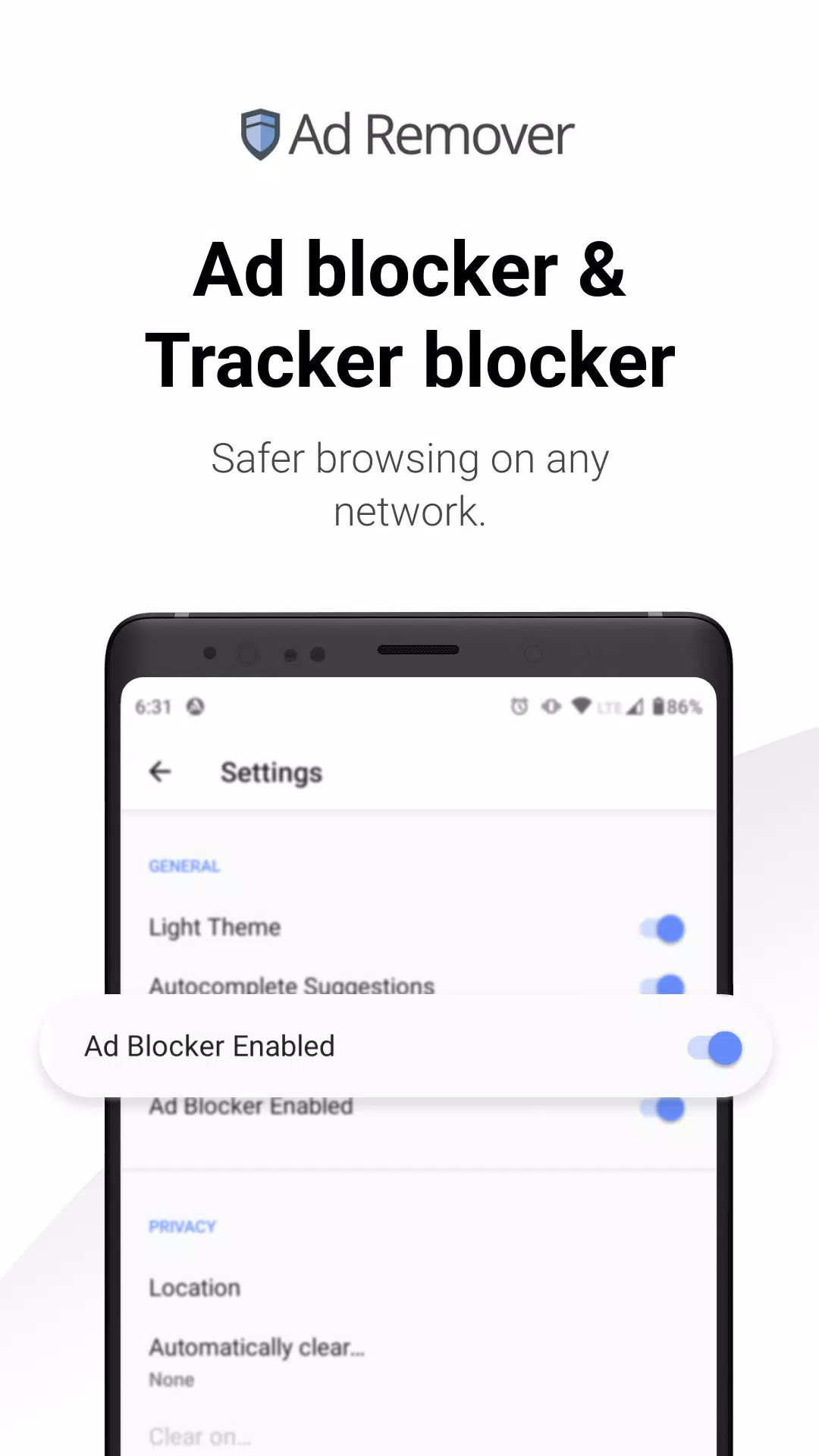 Ad Remover Privacy Browser Screenshots