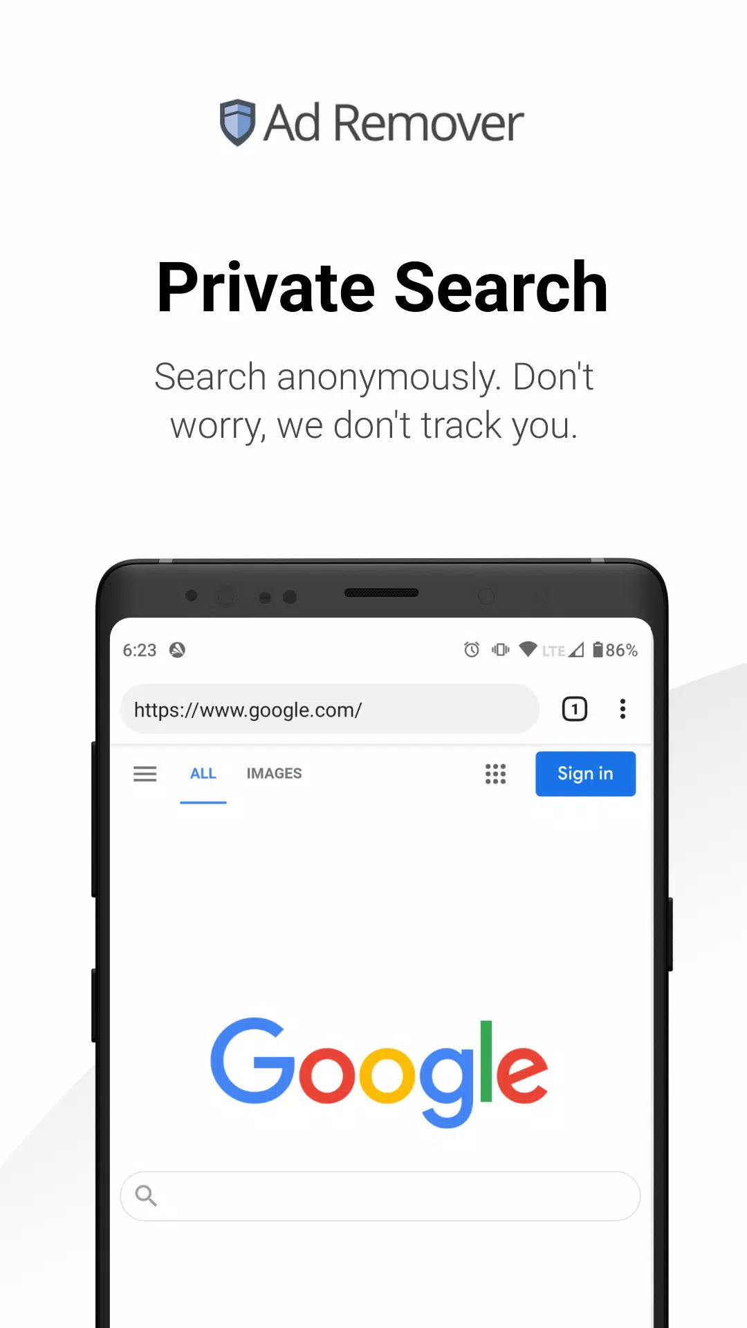 Ad Remover Privacy Browser Screenshots