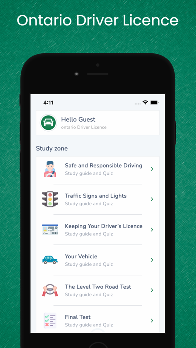 Ontario Driver Licence Class G Screenshots