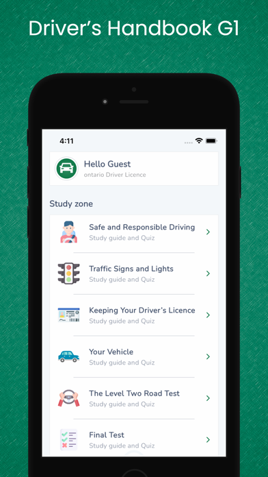 Ontario Driver Licence Class G Screenshots