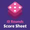 13 Rounds Score Sheet