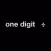 one digit division