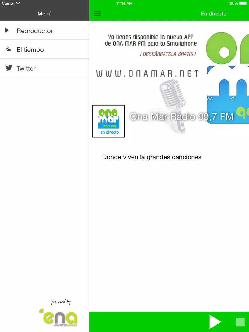 Rádio Ona Mar iPad Screenshots