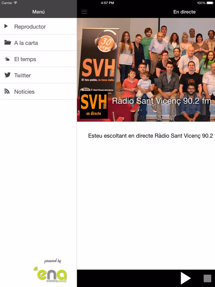 Ràdio Sant Vicenç iPad Screenshots