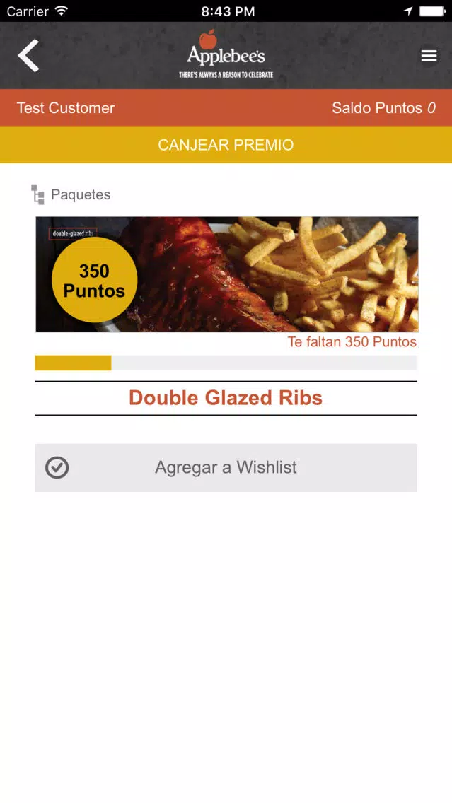 Zrzuty ekranu Applebee's Special Guest