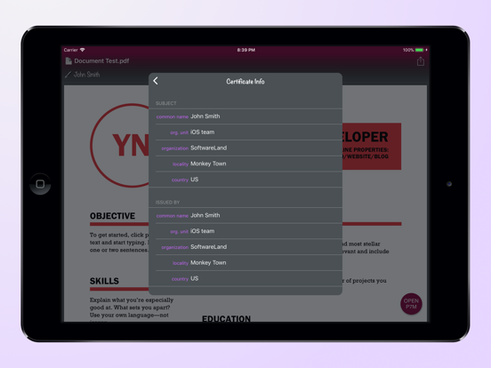 P7M Viewer iPad Screenshots