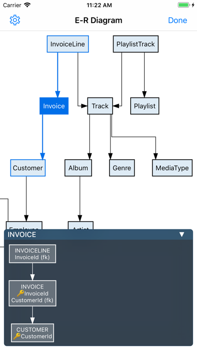 تصاویر SQLite Mobile Client