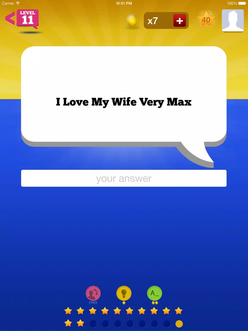 Tagline Quiz iPad Screenshots