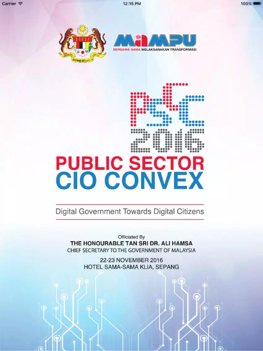 Public Sector CIO Convex 2016 iPad Screenshots