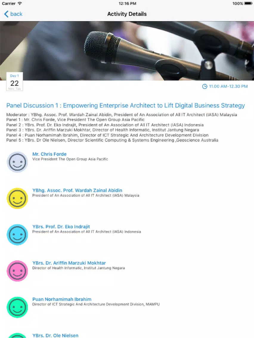 Public Sector CIO Convex 2016 iPad Screenshots