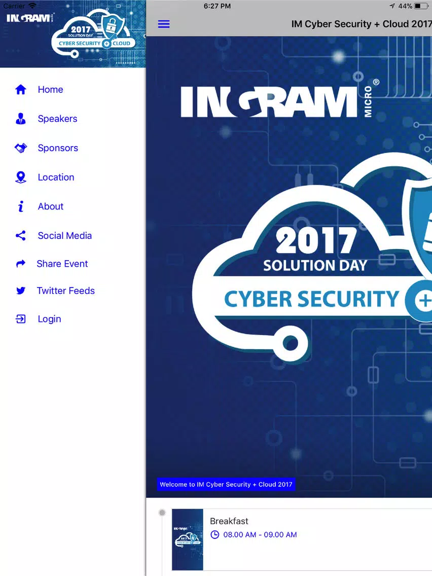 IM Cyber Security + Cloud 2017 iPad Screenshots