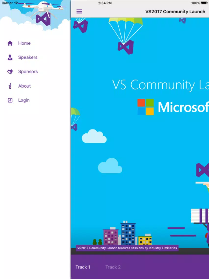 VS2017 Community Launch iPad Screenshots