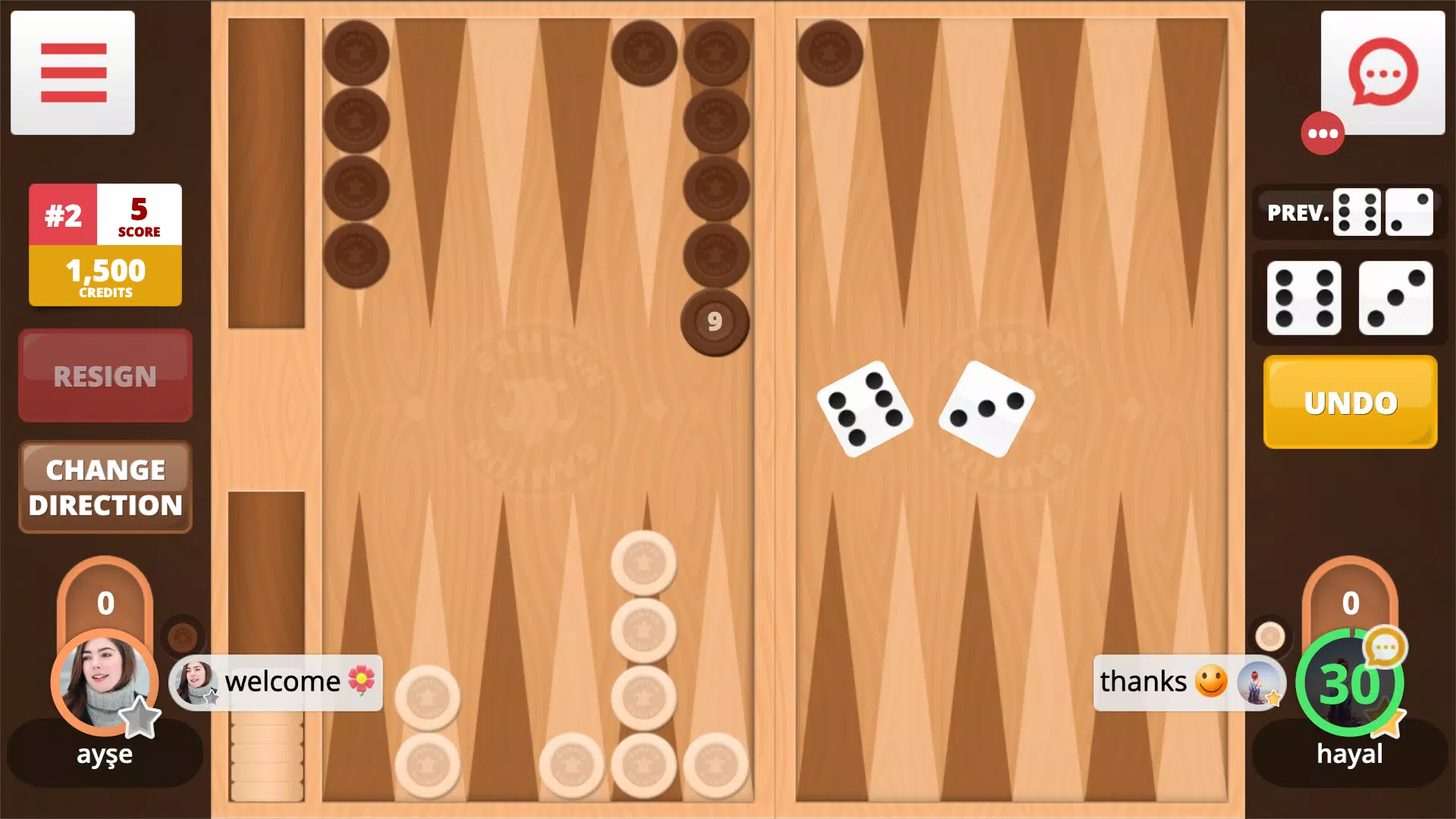 Backgammon Online Screenshots