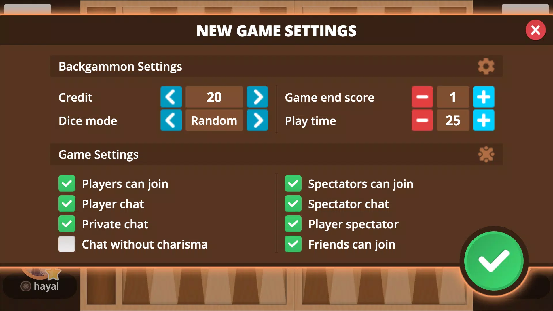 Backgammon Online Screenshots