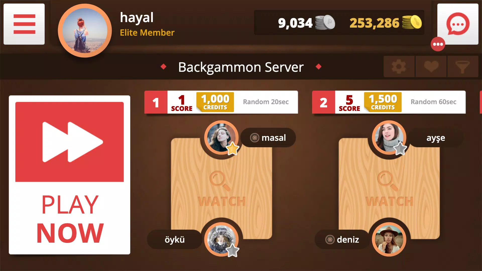 Backgammon Online Screenshots