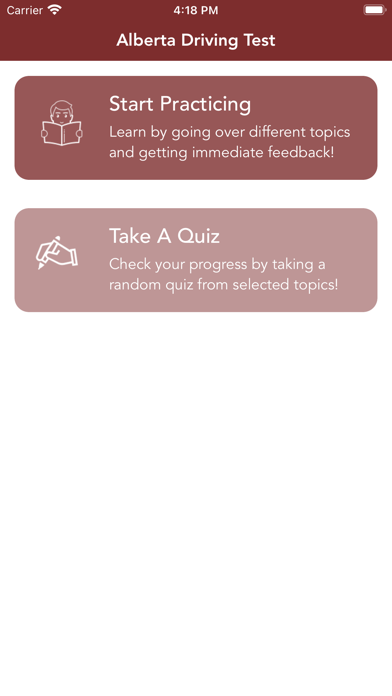 Alberta Driving Test Practice+ Screenshots