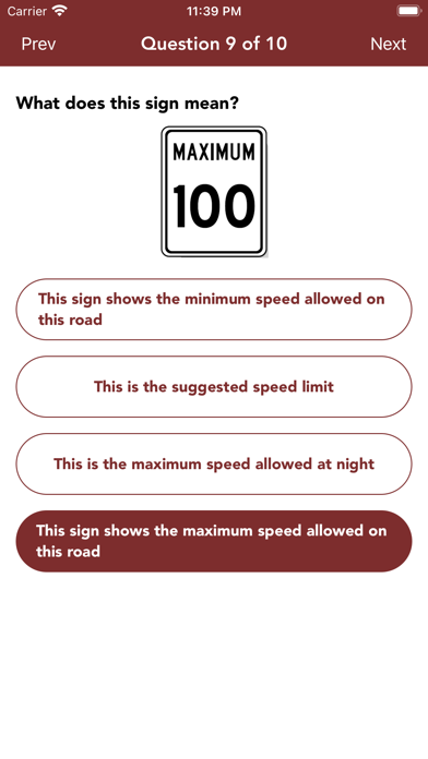 Alberta Driving Test Practice+ Screenshots