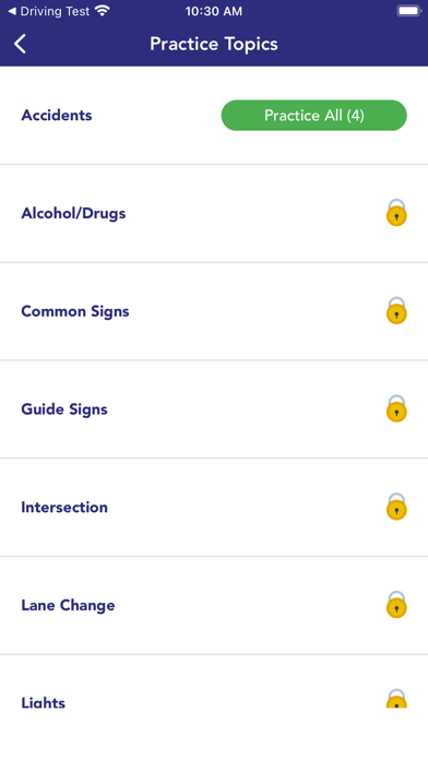 Oklahoma DMV Permit Test 2025 Screenshots