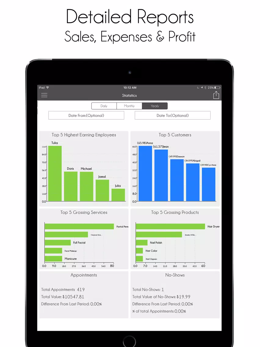 Salon Manager: Appointment Book, Scheduling, POS and Accounting iPad स्क्रीनशॉट