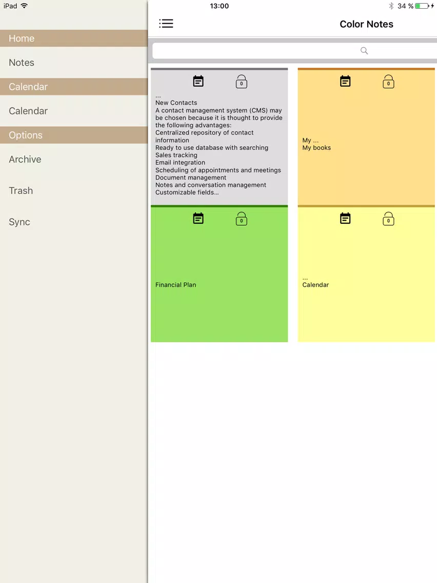 StickyNotes for iPhone and iPad iPad Screenshots