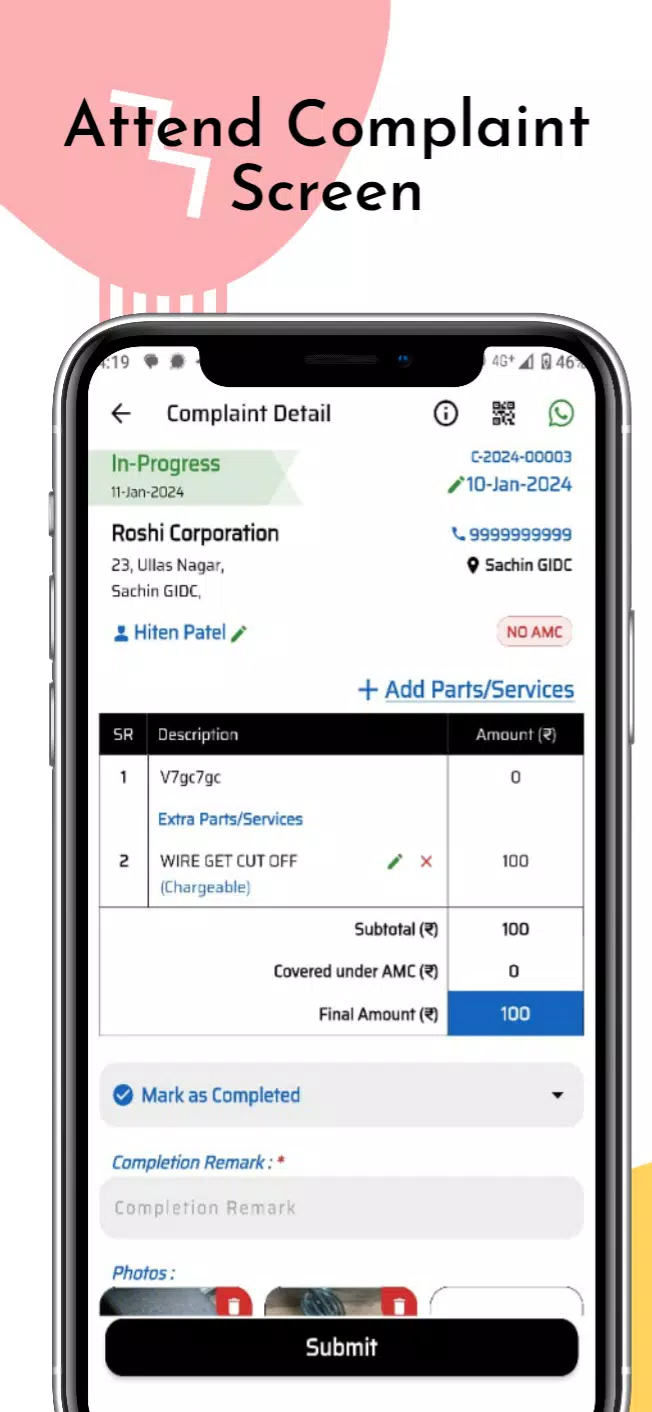 Any Service (AMC Management) Screenshots