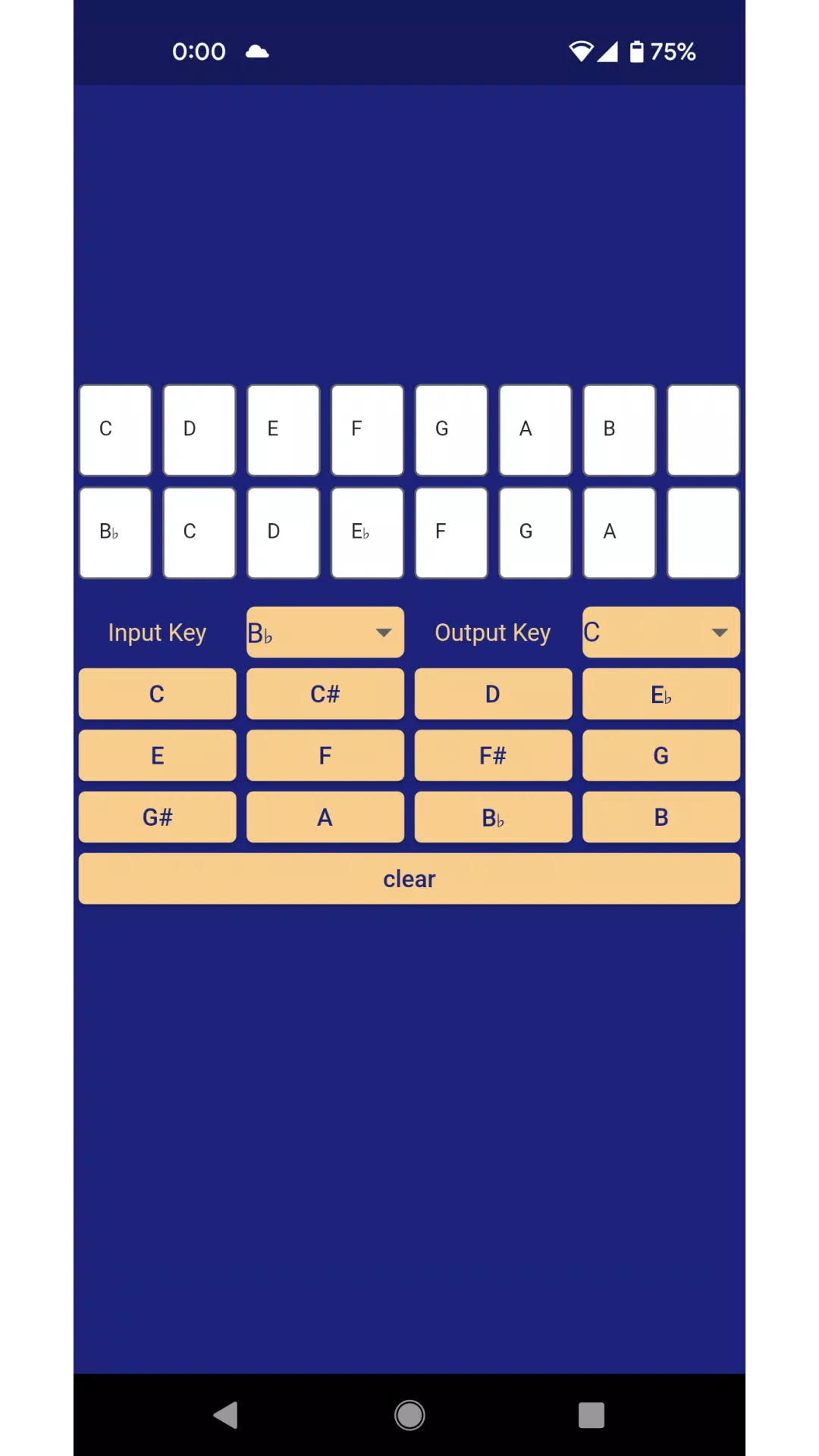 Transpose Music Notes スクリーンショット