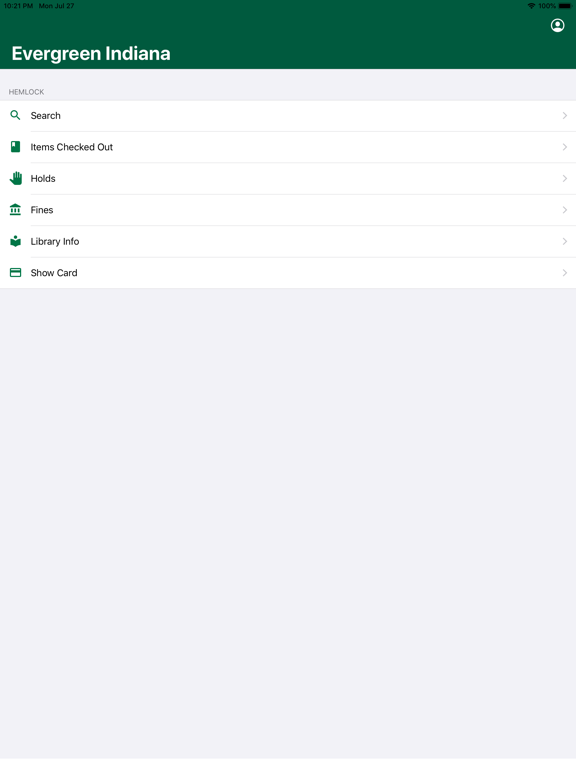 Evergreen Indiana iPad Screenshots